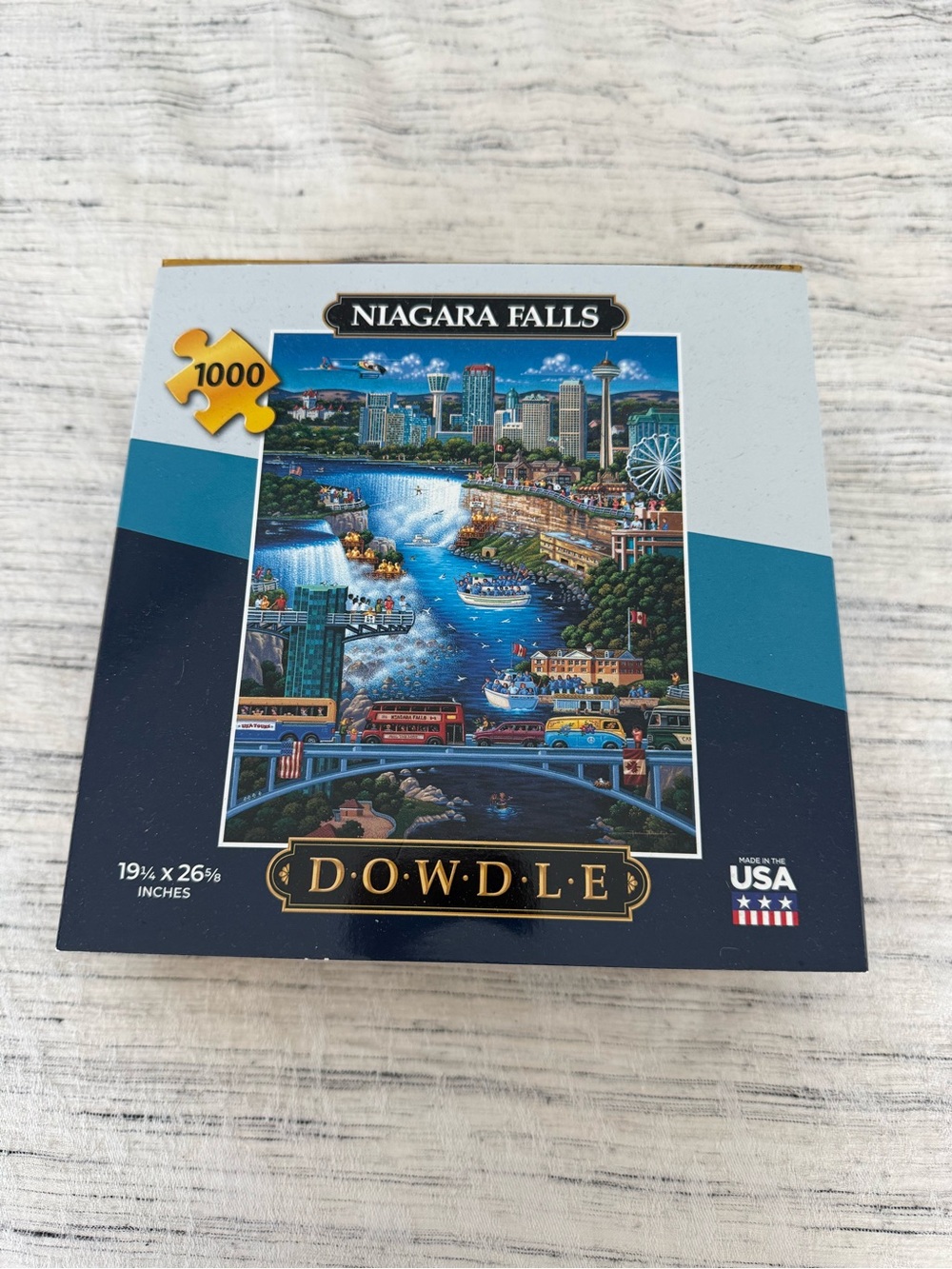 Dowdle Niagara Falls 1000-Piece Puzzle - Blue/Green Artwork